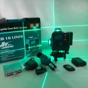 Рівень лазерний лінійний нівелір акумуляторний Laser 4D, 16 ліній, робоча відстань 30м, у валізі. Зображення №2 Рівень лазерний лінійний нівелір акумуляторний Laser 4D, 16 ліній, робоча відстань 30м, у валізі. Зображення №2