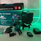 Рівень лазерний лінійний нівелір акумуляторний Laser 4D, 16 ліній, робоча відстань 30м, у валізі. Зображення №8 Рівень лазерний лінійний нівелір акумуляторний Laser 4D, 16 ліній, робоча відстань 30м, у валізі. Зображення №8