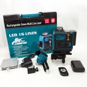 Рівень лазерний лінійний нівелір акумуляторний Laser 4D, 16 ліній, робоча відстань 30м, у валізі. Зображення №13 Рівень лазерний лінійний нівелір акумуляторний Laser 4D, 16 ліній, робоча відстань 30м, у валізі. Зображення №13