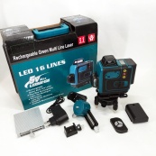 Рівень лазерний лінійний нівелір акумуляторний Laser 4D, 16 ліній, робоча відстань 30м, у валізі. Зображення №16 Рівень лазерний лінійний нівелір акумуляторний Laser 4D, 16 ліній, робоча відстань 30м, у валізі. Зображення №16