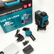 Рівень лазерний лінійний нівелір акумуляторний Laser 4D, 16 ліній, робоча відстань 30м, у валізі. Зображення №18 Рівень лазерний лінійний нівелір акумуляторний Laser 4D, 16 ліній, робоча відстань 30м, у валізі. Зображення №18