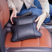 Набор кожаных подушек Audi + брелок в подарок, подушки на подголовник в авто. Изображение №3 Набор кожаных подушек Audi + брелок в подарок, подушки на подголовник в авто. Изображение №3