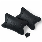 Набор кожаных подушек Audi + брелок в подарок, подушки на подголовник в авто. Изображение №7 Набор кожаных подушек Audi + брелок в подарок, подушки на подголовник в авто. Изображение №7