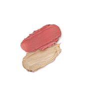 Хайлайтер і рум'яна Bogenia Match Stick Highlighter & Blush комбіновані, стік (BG637), 02 Світло-бежевий / Світло-вишневий. Зображення №2