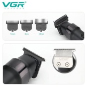 Машинка для стрижки волосся VGR V-987 BLACK, для стрижки посіченого волосся. Зображення №4