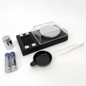 Ваги ювелірні високоточні до 50г, 0.001г точність, 8028, Компактні електронні ваги для ювелірів. Зображення №5