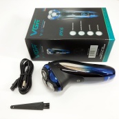 Електробритва VGR V-387 для чоловіків, роторна для вологого та сухого гоління, Бездротова електробритва. Зображення №6