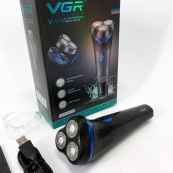 Електробритва VGR V-314 для чоловіків, роторна для вологого та сухого гоління, машинка чоловіча для гоління.. Зображення №18