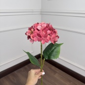 Гортензія штучна латексна h=70см. d=17 cm 1шт. Колір: фуксія. Зображення №2