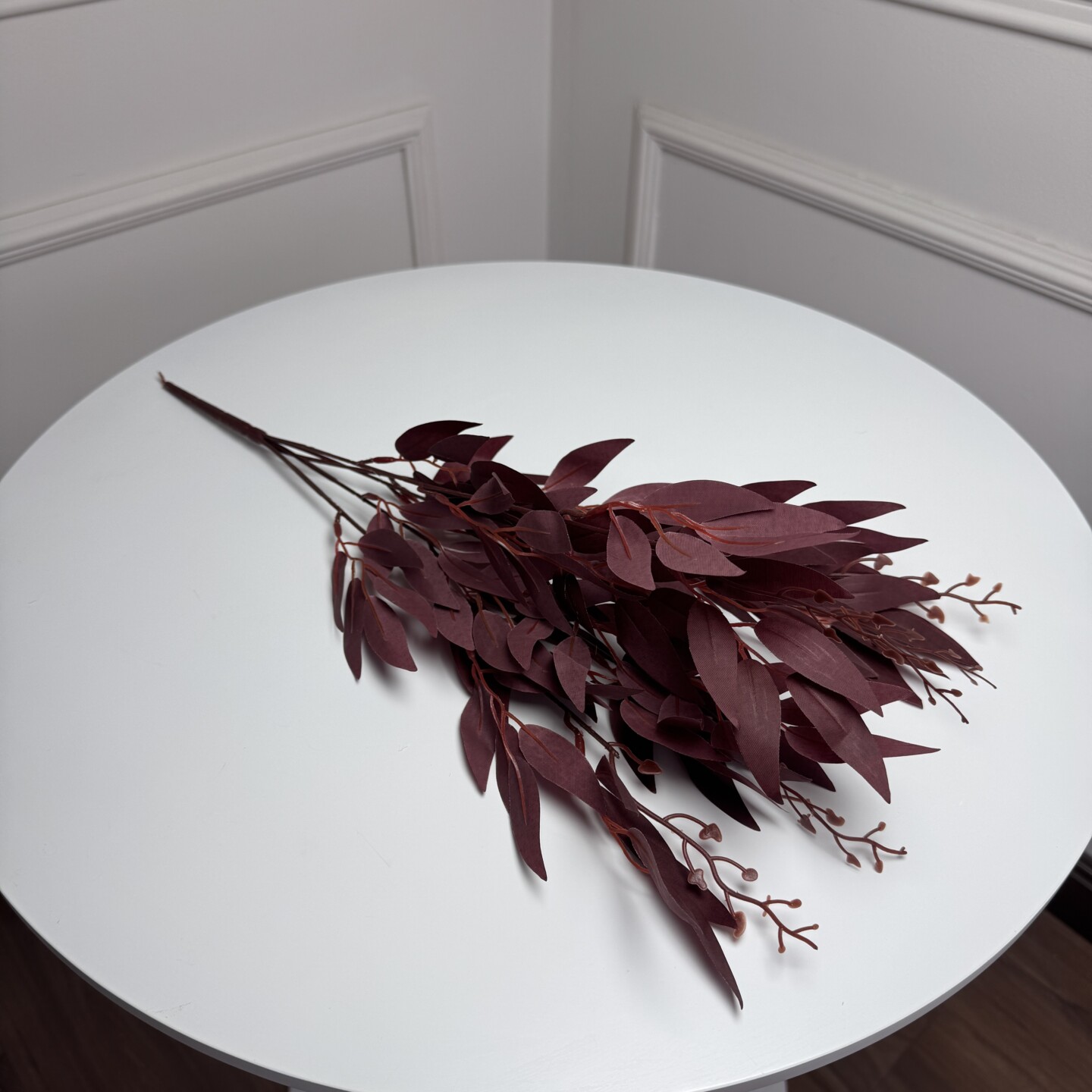 Рускус букет искусственный, В-55 см 5шт/уп. Цвет: бордовый Рускус букет искусственный, В-55 см 5шт/уп. Цвет: бордовый