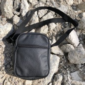 Набір 2 В 1! Сумка + Ліхтар! Якісна чоловіча сумка з натуральної шкіри + Тактичний ліхтар POLICE BL-X71-P50. Зображення №3