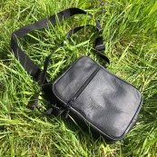 Набір 2 В 1! Сумка + Ліхтар! Якісна чоловіча сумка з натуральної шкіри + Тактичний ліхтар POLICE BL-X71-P50. Зображення №10