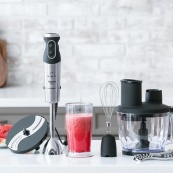 Блендер MAGIO MG-642, блендер для детского пюре, блендер для дома, блендер для кухни, электрический. Изображение №4