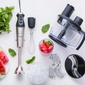 Блендер MAGIO MG-642, блендер для детского пюре, блендер для дома, блендер для кухни, электрический. Изображение №6