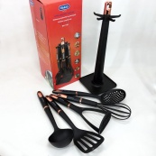 Набір кухонних приладів Magio MG-1126, набір силіконових приладів для кухні, набір нейлонових кухарів. Зображення №3