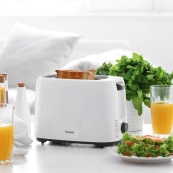 Тостер MAGIO MG-278 830 Вт, універсальний тостер, тостер кухонний для дому, тостерниця, сендвіч-тостери. Зображення №3