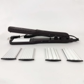Щипці для волосся MAGIO MG-722 з насадками для гофре, Плойка вирівнювач, Випрямляч для волосся 2в1. Зображення №9