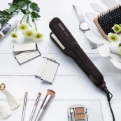 Щипці для волосся MAGIO MG-722 з насадками для гофре, Плойка вирівнювач, Випрямляч для волосся 2в1. Зображення №10