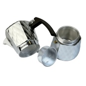 Гейзерна кавоварка Magio MG-1004 300 мл, гейзерна турка для кави, гейзерна кавоварка з нержавіючої сталі. Зображення №9