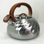 Чайник Magio MG-1194 3 л зі свистком, чайник зі свистком для індукційної плити, чайник газовий. Зображення №9