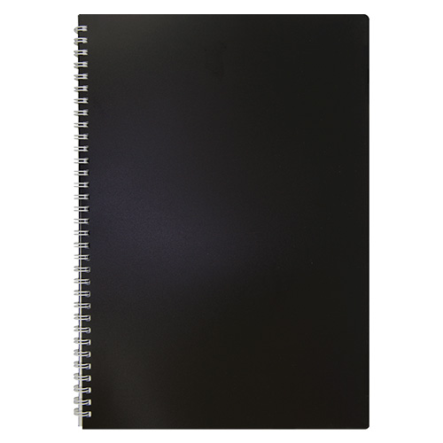 Зошит Buromax Classic А4 в пластиковій обкладинці 80 аркушів у клітинку Чорний (BM.2446-001) Зошит Buromax Classic А4 в пластиковій обкладинці 80 аркушів у клітинку Чорний (BM.2446-001)