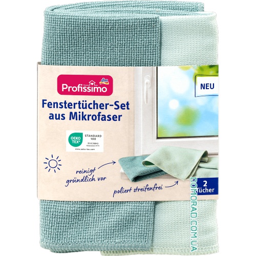 Profissimo Серветки для вікон Fenstertucher LIMITED 2шт. Profissimo Серветки для вікон Fenstertucher LIMITED 2шт.