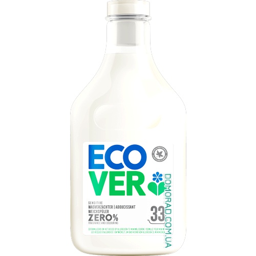 Ecover Пом'якшувач для білизни Zero 33WL 1L Ecover Пом'якшувач для білизни Zero 33WL 1L