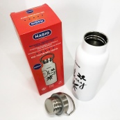 Термопляшка Magio MG-1041W 500 мл, Гарний невеликий термос, Термокухоль для дітей. Зображення №4