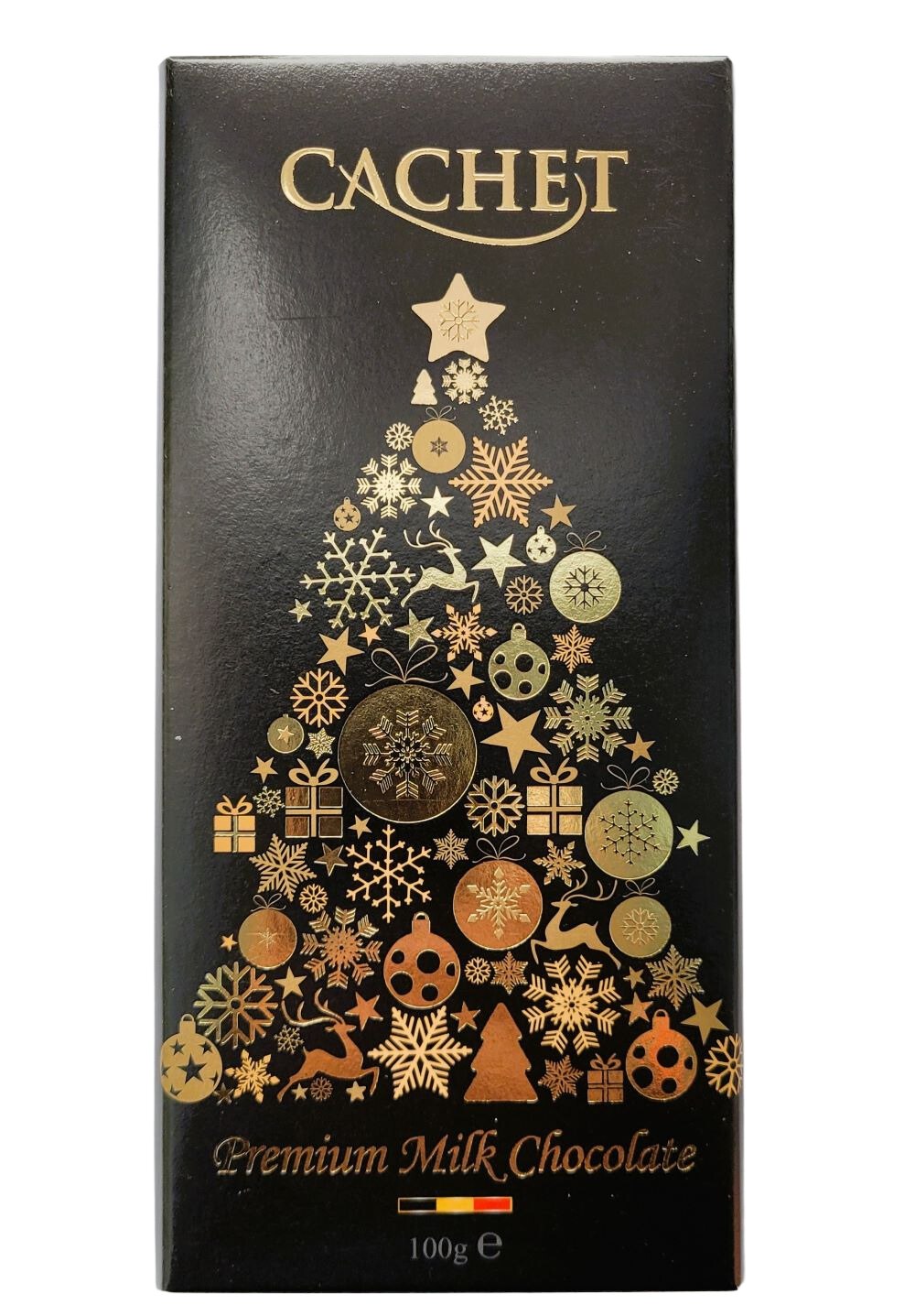 Шоколад молочний Cachet Christmas Edition Black 100 г Шоколад молочний Cachet Christmas Edition Black 100 г