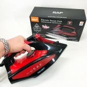 Праска з керамічною підошвою RAF R.1233 потужність 2200Вт 320 мл. Колір: червоний. Зображення №3