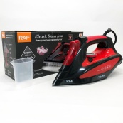 Праска з керамічною підошвою RAF R.1233 потужність 2200Вт 320 мл. Колір: червоний. Зображення №6