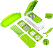 Терка Nicer Dicer PLUS овочерізка універсальна терка ручна овочерізка мультислайсер кухонна овочерізка. Зображення №4