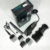 Професійна машинка VGR V-121 провідна машинка для стрижки волосся керамічне лезо, 8 насадок. Зображення №15