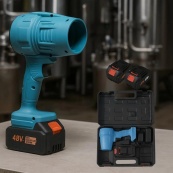 Аккумуляторная турбовоздуходувка 48В, 2×6Ач, бесщеточная, Jet Fan до 200 миль/ч, кейс, для листьев, снега и пыли. Изображение №2 Аккумуляторная турбовоздуходувка 48В, 2×6Ач, бесщеточная, Jet Fan до 200 миль/ч, кейс, для листьев, снега и пыли. Изображение №2