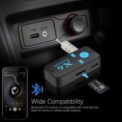Бездротовий адаптер Bluetooth приймач аудіо ресівер BT-X6, модулятор блютуз в машину. Зображення №3