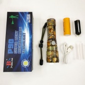 Ліхтарик ручний тактичний Bailong BL-P512M-P90, Тактичний ліхтар, Сильний ліхтарик, Лід ліхтар ручний. Зображення №3