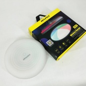 Бездротова зарядка з підсвічуванням 7 кольорів 10W 7 COLOR Awei W7 + WIRELESS CHARGE. Зображення №9