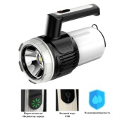 Акумуляторний ліхтар - лампа CH-22031 водонепроникний (USB-Type C) з гачком, кемпінговий ліхтар-лампа. Зображення №8