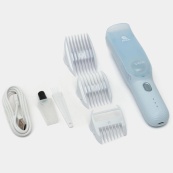 Дитяча машинка для стрижки VGR V-155 BLUE дітей новонароджених безшумна тиха з насадками 0-12 мм. Зображення №2