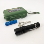 Тактичний ліхтар Bailong BL-518/8518-T6 3 режими роботи zoom з/в microUSB кейс, кишеньковий міні ліхтар. Зображення №14