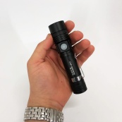 Тактичний ліхтар Bailong BL-518/8518-T6 3 режими роботи zoom з/в microUSB кейс, кишеньковий міні ліхтар. Зображення №17