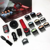 Професійна машинка для стрижки волосся VGR V-001 RED з дисплеєм 9000 об та 10 насадками (1,5-24 мм). Зображення №6