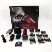 Професійна машинка для стрижки волосся VGR V-001 RED з дисплеєм 9000 об та 10 насадками (1,5-24 мм). Зображення №7