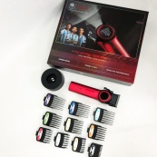 Професійна машинка для стрижки волосся VGR V-001 RED з дисплеєм 9000 об та 10 насадками (1,5-24 мм). Зображення №13