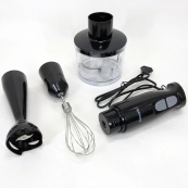 Блендер 3в1 Rainberg RB-2243 500W занурювальний блендер подрібнювач, блендер для дитячого пюре. Колір: чорний. Зображення №2