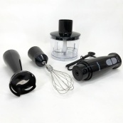 Блендер 3в1 Rainberg RB-2243 500W занурювальний блендер подрібнювач, блендер для дитячого пюре. Колір: чорний. Зображення №3