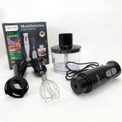 Блендер 3в1 Rainberg RB-2243 500W занурювальний блендер подрібнювач, блендер для дитячого пюре. Колір: чорний. Зображення №6