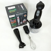 Блендер 3в1 Rainberg RB-2243 500W занурювальний блендер подрібнювач, блендер для дитячого пюре. Колір: чорний. Зображення №7