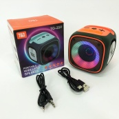 Портативна Bluetooth колонка TG359 7W з підсвічуванням RGB, акумуляторна колонка для музики. Колір: зелений. Зображення №7