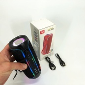 Портативна колонка Bluetooth з LED підсвічуванням TG288, акумуляторна колонка для музики. Колір: чорний. Зображення №6